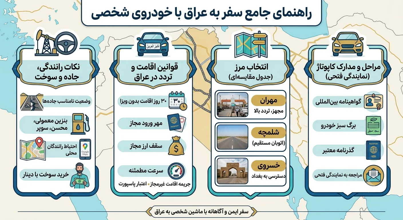 راهنمای سفر به عراق با خودروی شخصی
